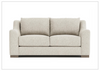 Bernhardt Gabi 70" Fabric Loveseat in Beige