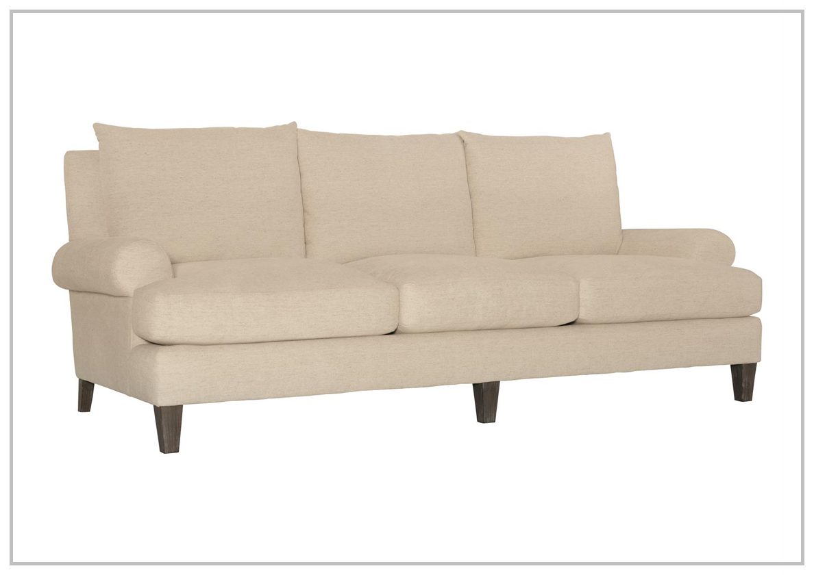 Bernhardt Isabella Fabric Sofa with Plush Feather Down Cushions