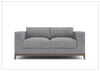 Bernhardt Noel 72.5" Fabric Loveseat in Gray