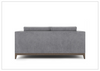 Bernhardt Noel 72.5" Fabric Loveseat in Gray