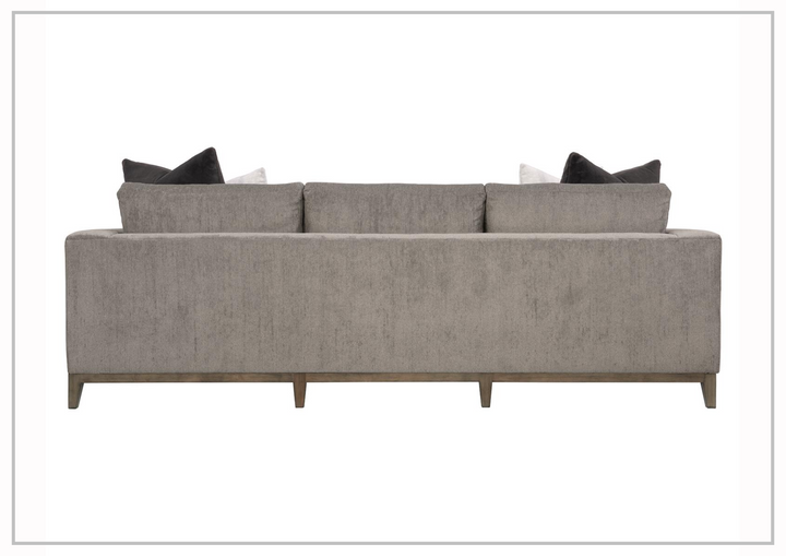 Bernhardt Noel Fabric Sofa With Plush Feather Down Cushions in Gray-Jennihome