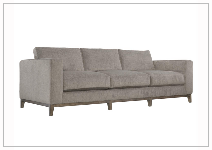 Bernhardt Noel Fabric Sofa With Plush Feather Down Cushions in Gray-Jennihome