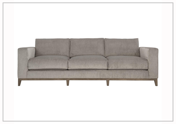 Bernhardt Noel Fabric Sofa With Plush Feather Down Cushions in Gray-Jennihome