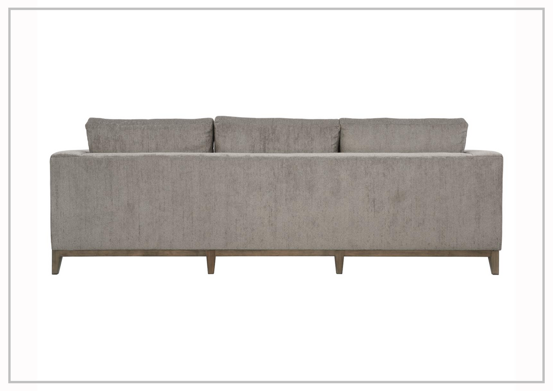 Bernhardt Noel Fabric Sofa With Plush Feather Down Cushions in Gray-Jennihome