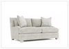 Bernhardt Rollins 68" Fabric Loveseat in Gray