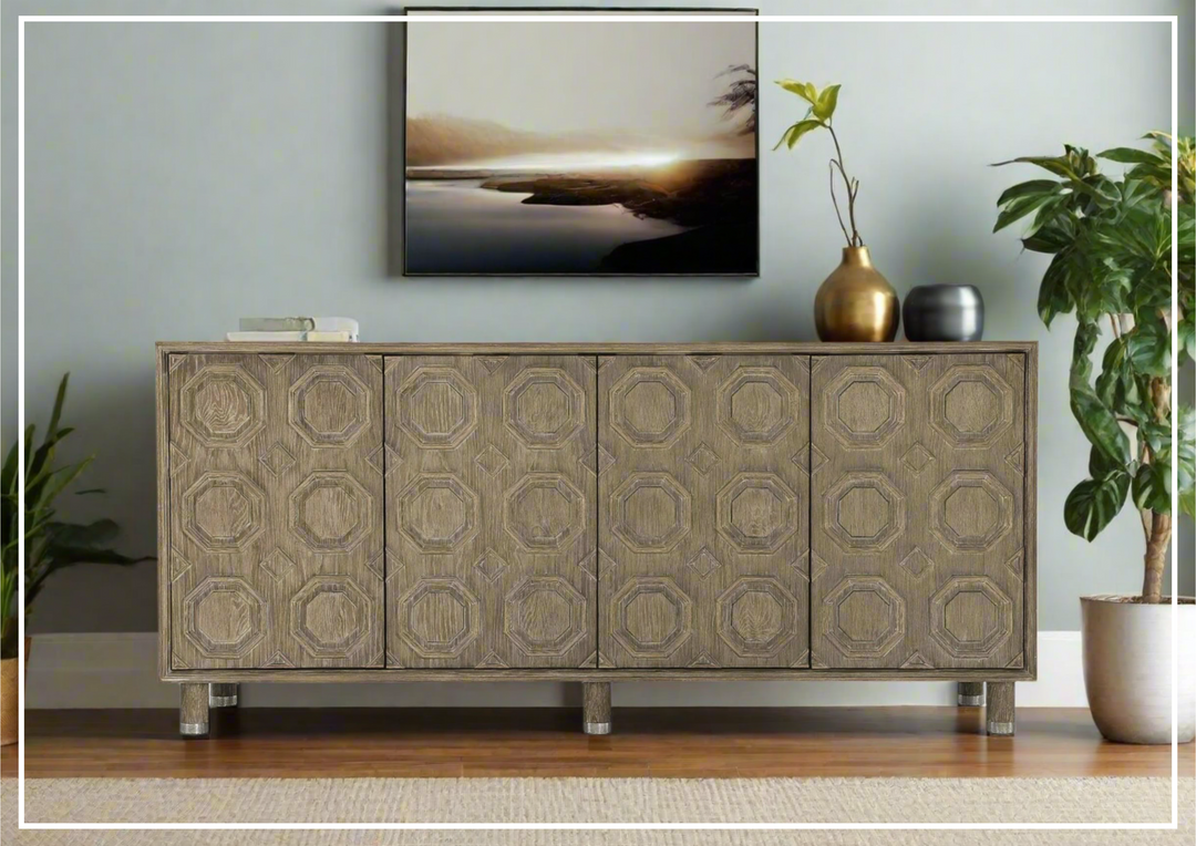 Bernhardt Alhambra 4-Doors Wooden Entertainment Credenza- Jennihome.com