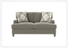 Bernhardt Mila Fabric Loveseat with Plush Feather Down Cushions