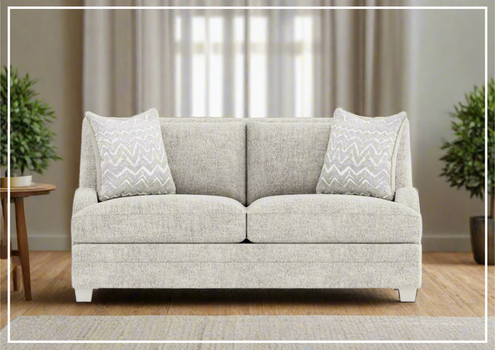 Bernhardt Rollins 68" Fabric Loveseat in Gray-Jennihome