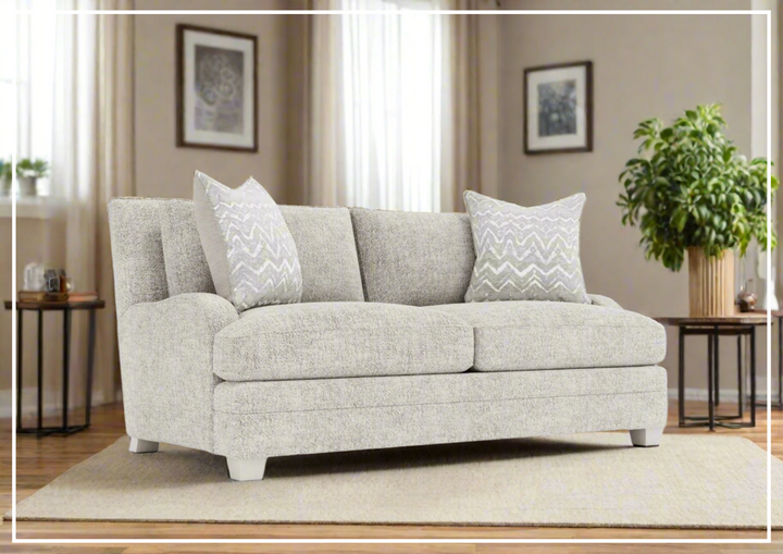 Bernhardt Rollins 68" Fabric Loveseat in Gray-Jennihome