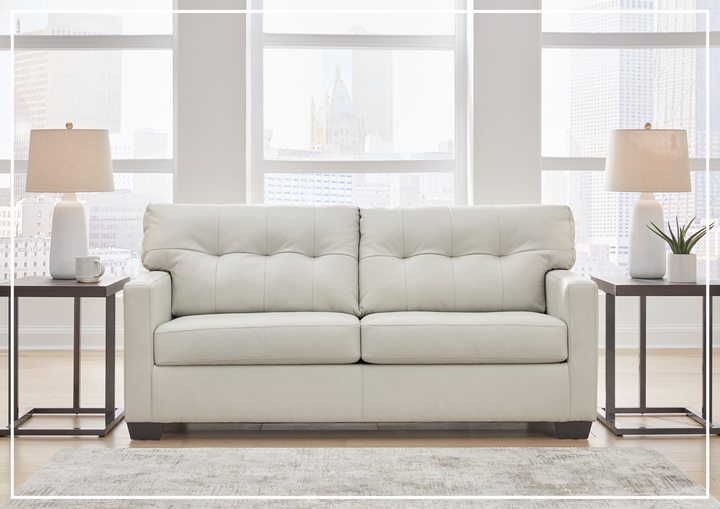 Bézier Leather Full Size Sleeper Sofa