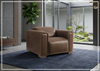 Billings Leather Power Recliner Chair | Padded Track Arms | Power Footrest | Bernhardt-Jennihome