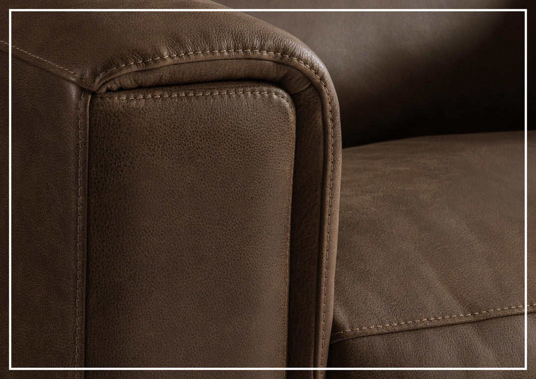 Billings Leather Power Recliner Chair | Padded Track Arms | Power Footrest | Bernhardt-Jennihome