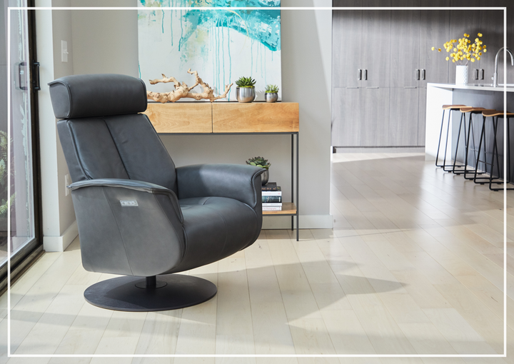 Bo Leather Power Recliner Chair | Swivel Glider Base | Fjords