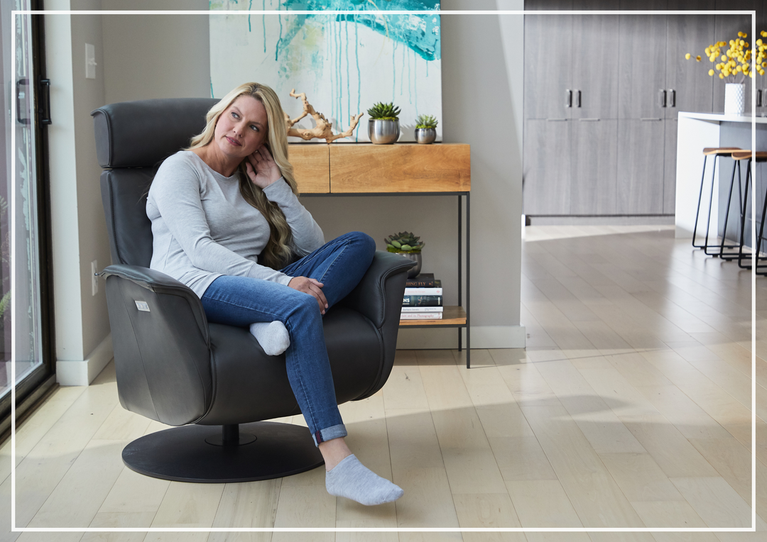 Bo Leather Power Recliner Chair | Swivel Glider Base | Fjords