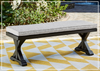 Gio Italia Borgata Outdoor Bench with Cushion Set