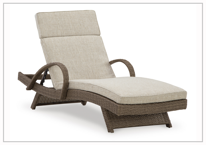 Gio Italia Borgata Adjustable Outdoor Chaise Lounge with Nuvella Cushion