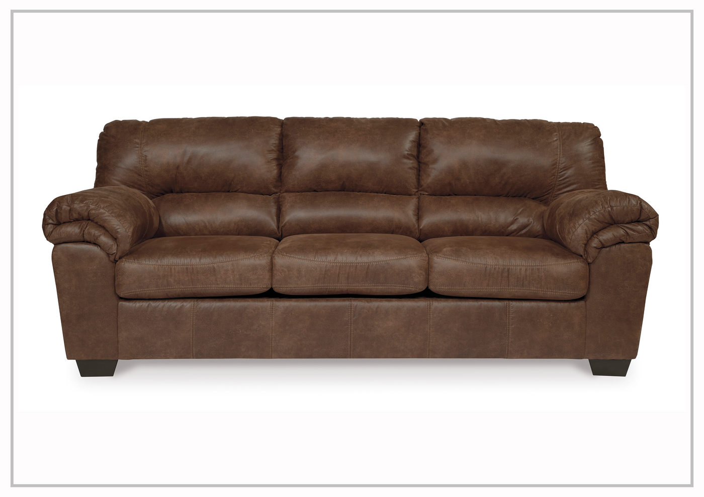 Gio Italia Bradford 3-Seater Full-Size Faux Leather Sleeper Sofa