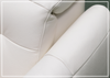 Bravello Sofa | White Leather | Double Power Reclining | Klaussner
