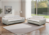 Bravello Sofa | White Leather | Double Power Reclining | Klaussner