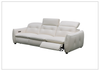 Bravello Sofa | White Leather | Double Power Reclining | Klaussner