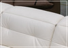 Bravello Sofa | White Leather | Double Power Reclining | Klaussner