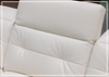 Bravello Sofa | White Leather | Double Power Reclining | Klaussner
