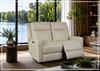 Brento Leather Match Power Reclining Loveseat | USB Charging | Klaussner