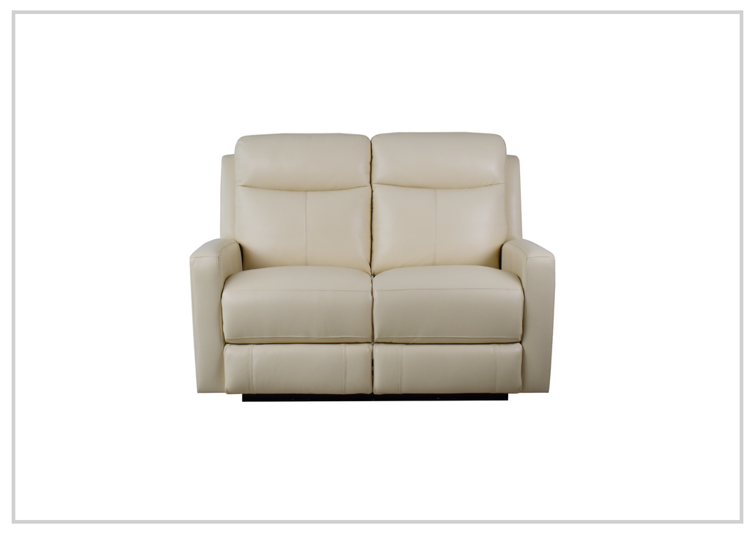 Brento Leather Match Power Reclining Loveseat | USB Charging | Klaussner