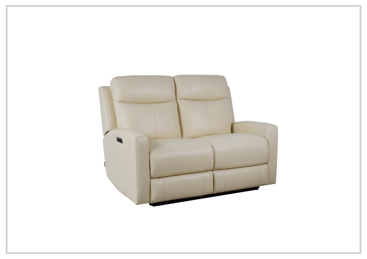 Brento Leather Match Power Reclining Loveseat | USB Charging | Klaussner