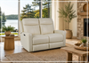 Brento Leather Match Power Reclining Loveseat | USB Charging | Klaussner