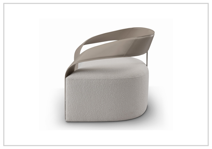 Brivelle Accent Chair | Gray Leather | Klaussner - Jennihome