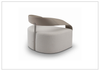 Brivelle Accent Chair | Gray Leather | Klaussner - Jennihome