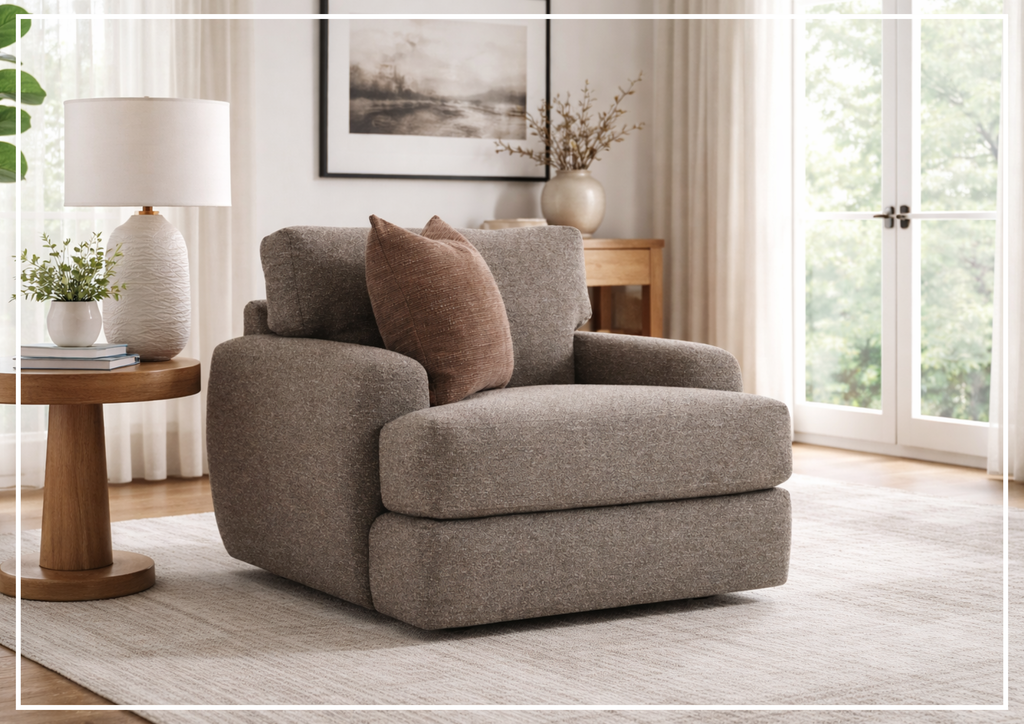 Cameron Fabric Chair | Swivel Accent | Bernhardt - Jennihome