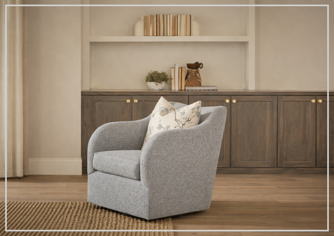Camille Fabric | Swivel Chair | Universal - Jennihome