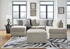 Gio Italia Cenita U Shaped 2-Piece Fabric Sectional Sofa With Chaise-Jennihome