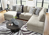 Gio Italia Cenita U Shaped 2-Piece Fabric Sectional Sofa With Chaise-Jennihome