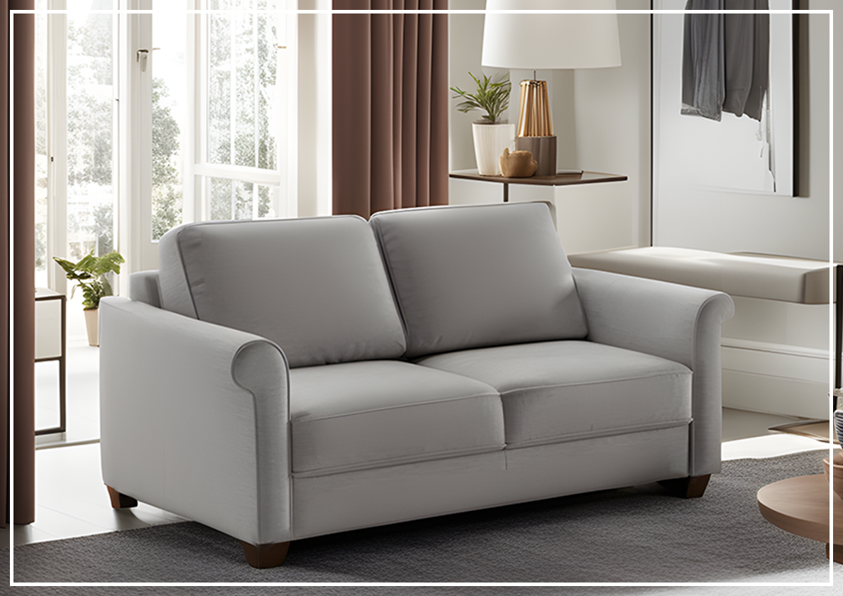 Charleston Queen Sleeper Sofa in Gray Goose Color - Jennhiome