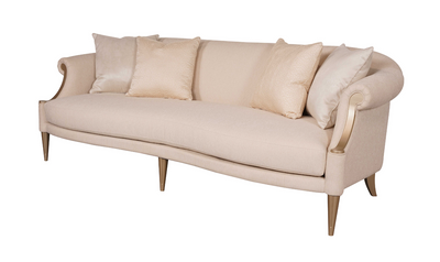 Gio Italia Clarkson Three-Seater Sofa with Long Cushions and Rolled Arms