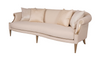 Gio Italia Clarkson Three-Seater Sofa with Long Cushions and Rolled Arms