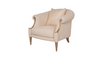 Gio Italia Clarkson Accent Chair with Curved Rolled Arms