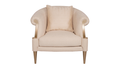 Gio Italia Clarkson Accent Chair with Curved Rolled Arms