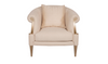 Gio Italia Clarkson Accent Chair with Curved Rolled Arms