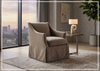 Clayton Fabric Swivel Chair | Sloped Arms | Skirted Base | Bernhardt-Jennihome
