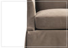 Clayton Fabric Swivel Chair | Sloped Arms | Skirted Base | Bernhardt-Jennihome