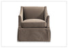 Clayton Fabric Swivel Chair | Sloped Arms | Skirted Base | Bernhardt-Jennihome