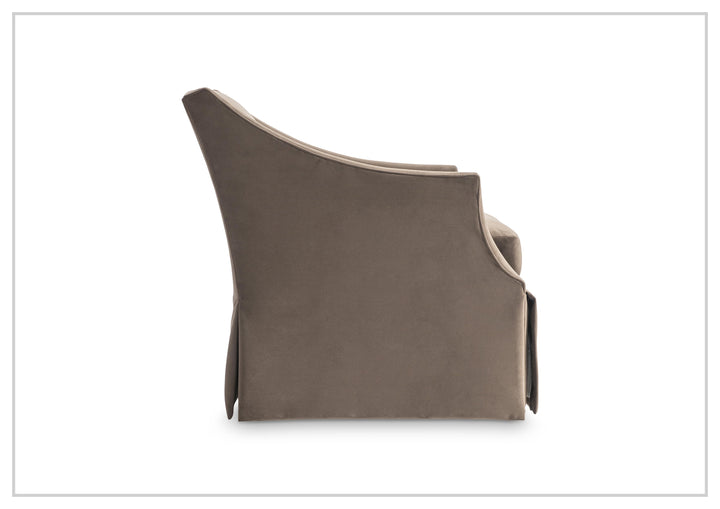Clayton Fabric Swivel Chair | Sloped Arms | Skirted Base | Bernhardt-Jennihome