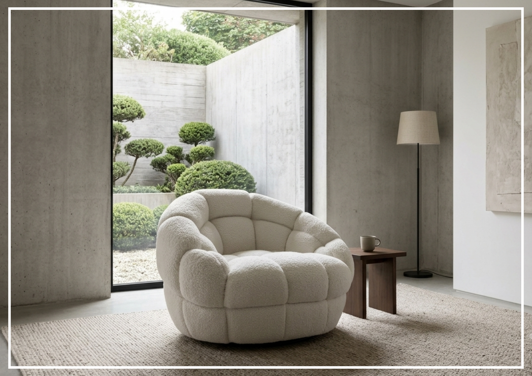 Coco Fabric Swivel Chair | Deep Channel Tufting | 360 Degree Swivel | Bernhardt-Jennihome