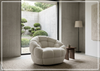 Coco Fabric Swivel Chair | Deep Channel Tufting | 360 Degree Swivel | Bernhardt-Jennihome