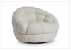 Coco Fabric Swivel Chair | Deep Channel Tufting | 360 Degree Swivel | Bernhardt-Jennihome