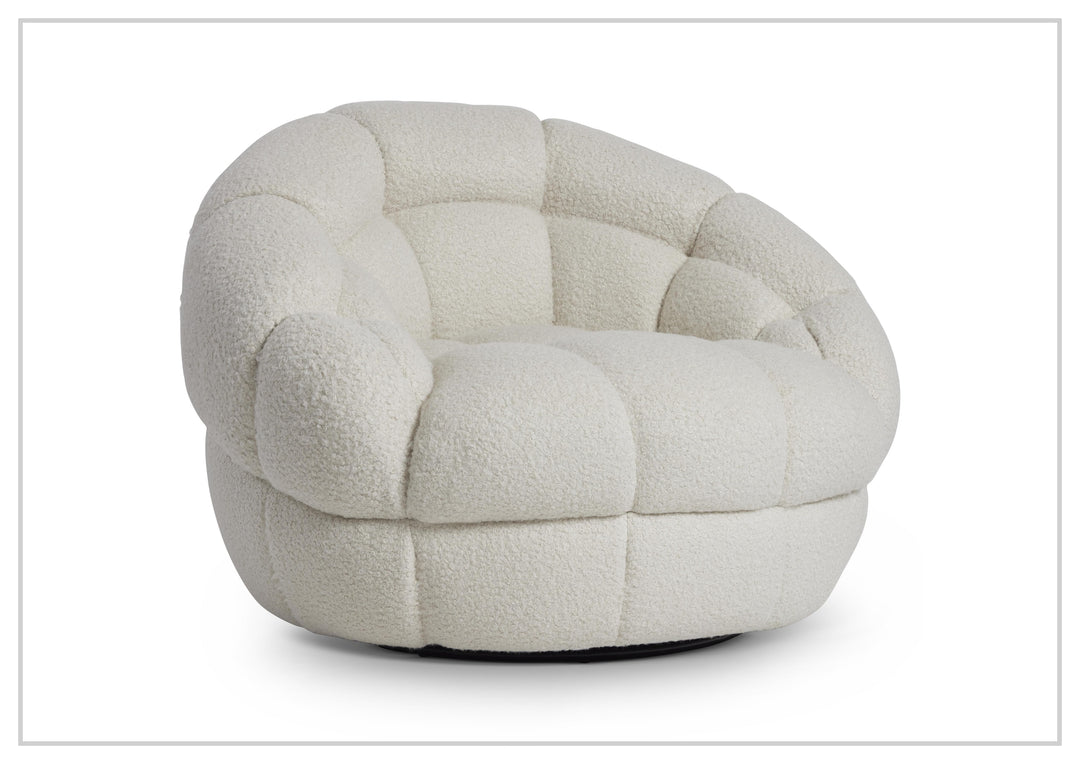 Coco Fabric Swivel Chair | Deep Channel Tufting | 360 Degree Swivel | Bernhardt-Jennihome